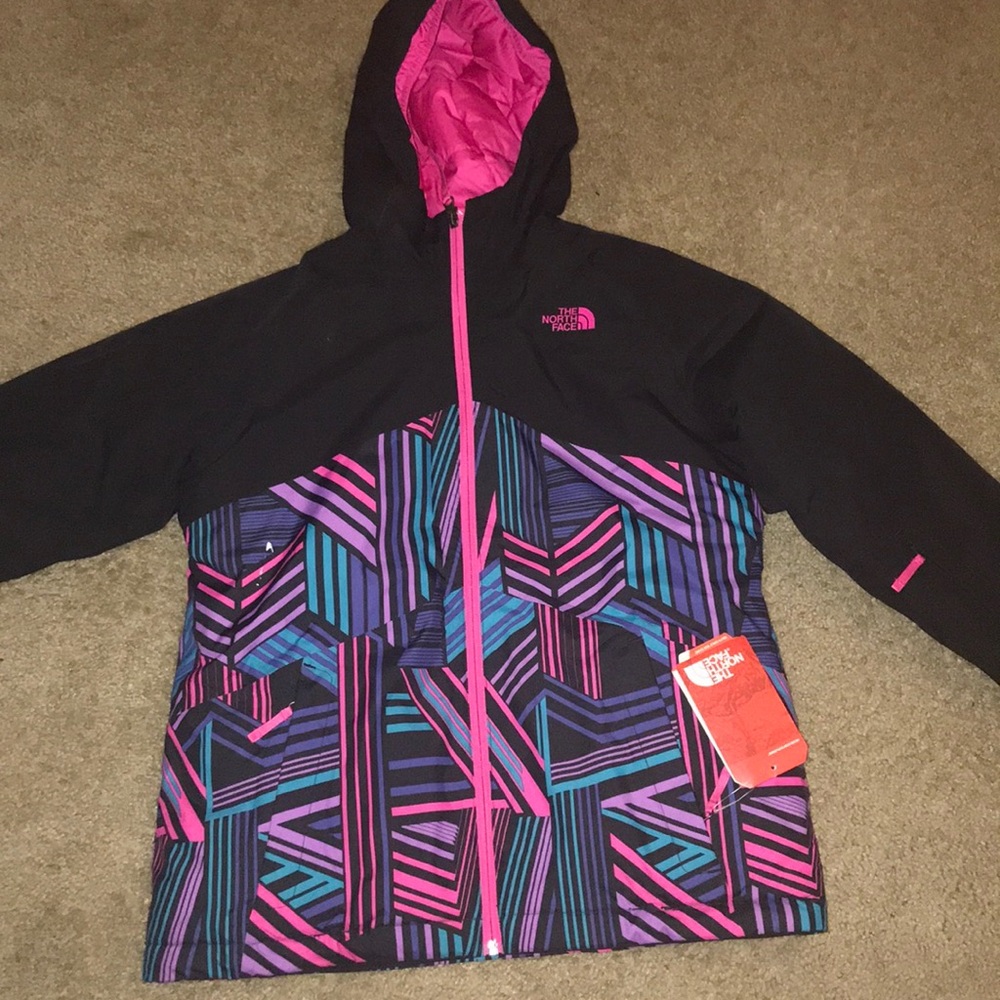 Brand new ! Never used black ,pink &blue jacket 🧥